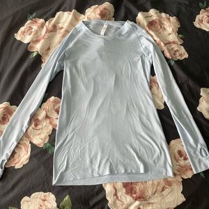 Blue Linen Lululemon Swiftly Tech Longsleeve